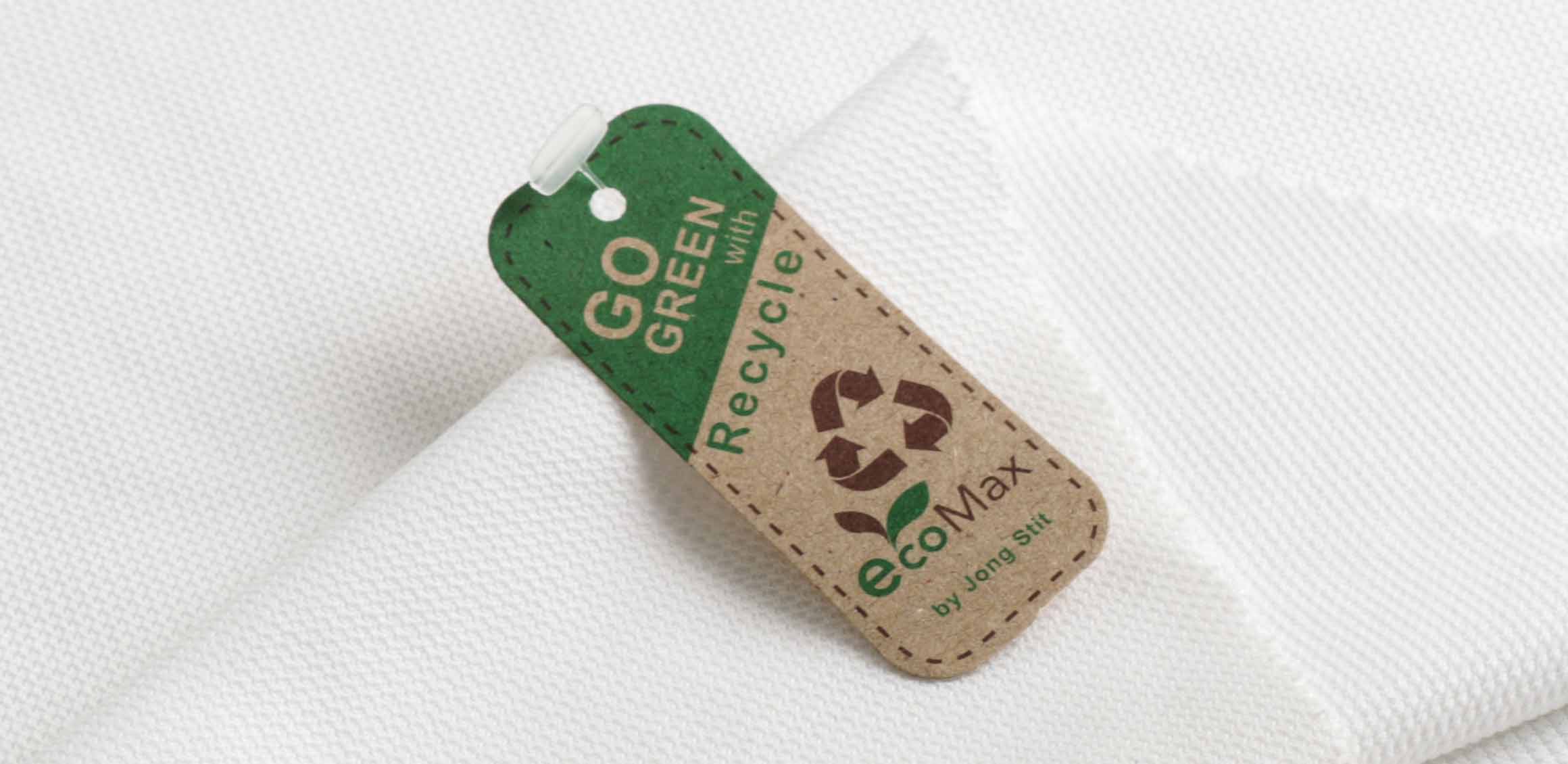 100% recycled fabric made from PET bottles.