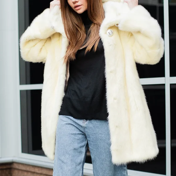 rabbit fur coat