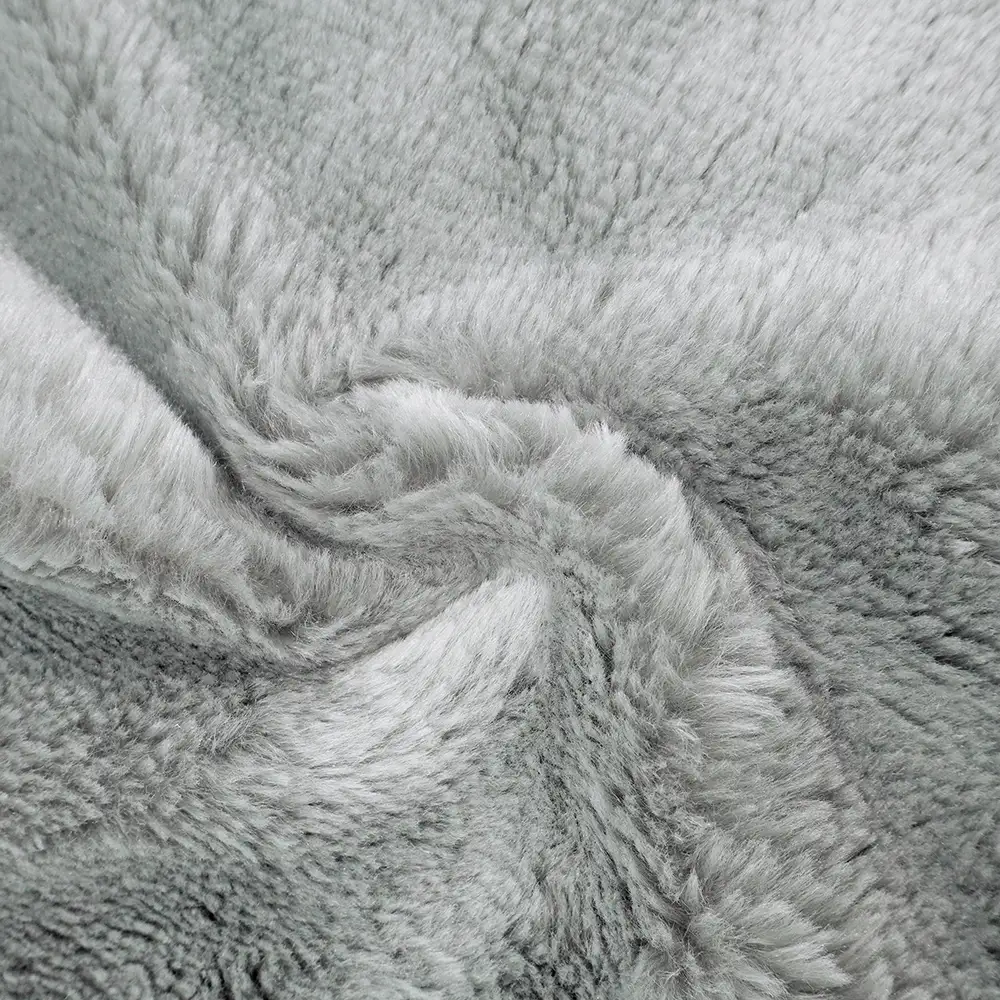 grey faux rabbit fur