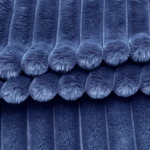 dark blue faux rabbit fur co60002-4