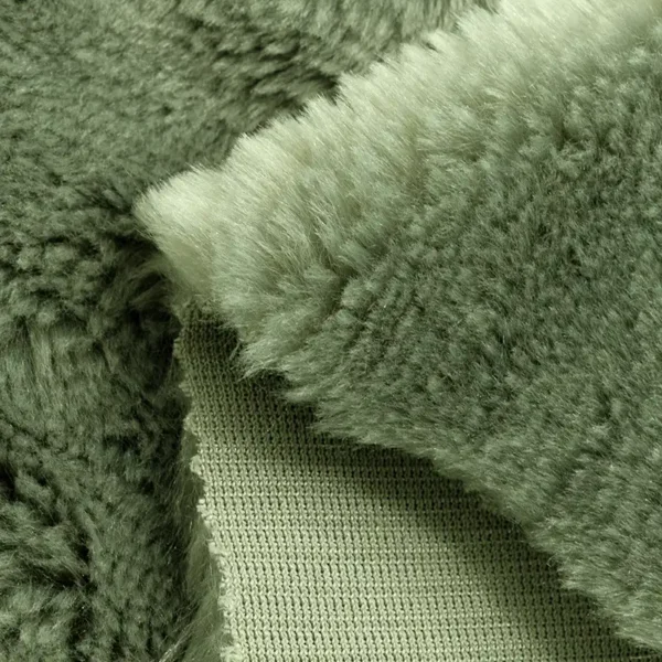 green faux rabbit fur rf90007-2