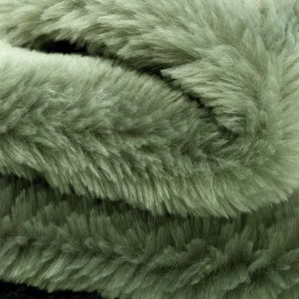 green faux rabbit fur rf90007-4