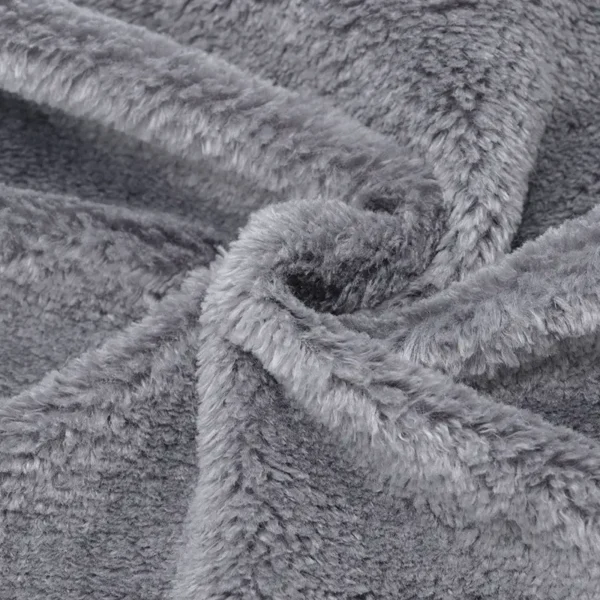 grey faux rabbit fur rf90008-1