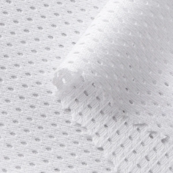 white tricot mesh tm4102-2