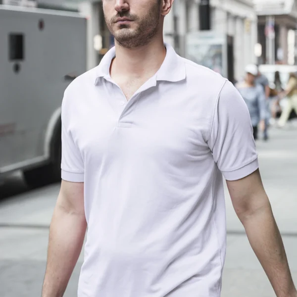 omo white polo shirt